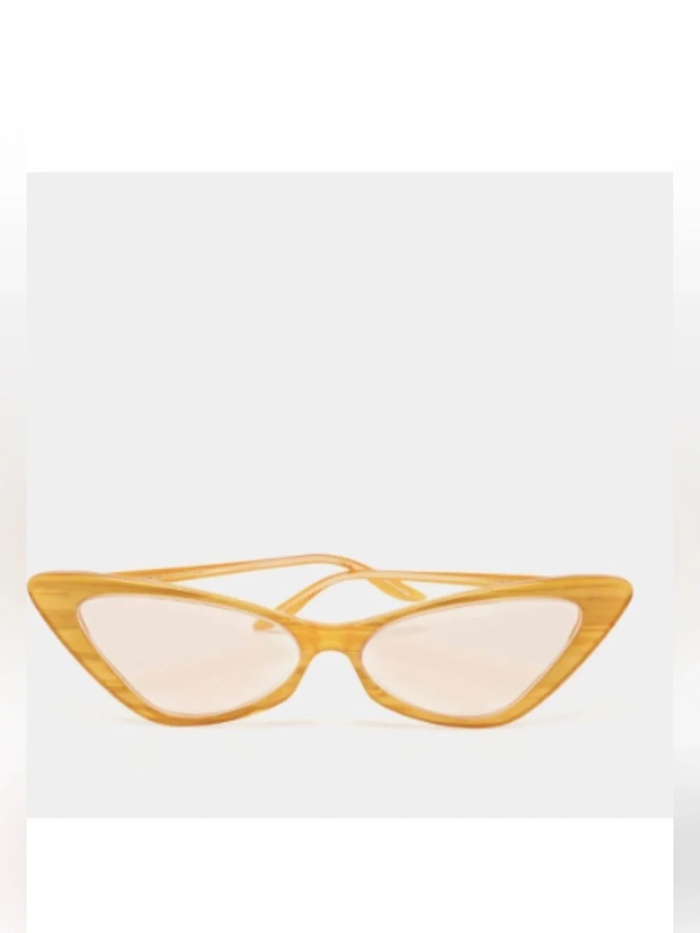 Gucci Cat Eye Sunglasses Yellow Amber Acetate Pink Tinted Lens GG0956S